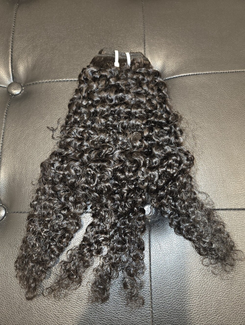 20" Virgin Malaysian Curly Weft Bundle